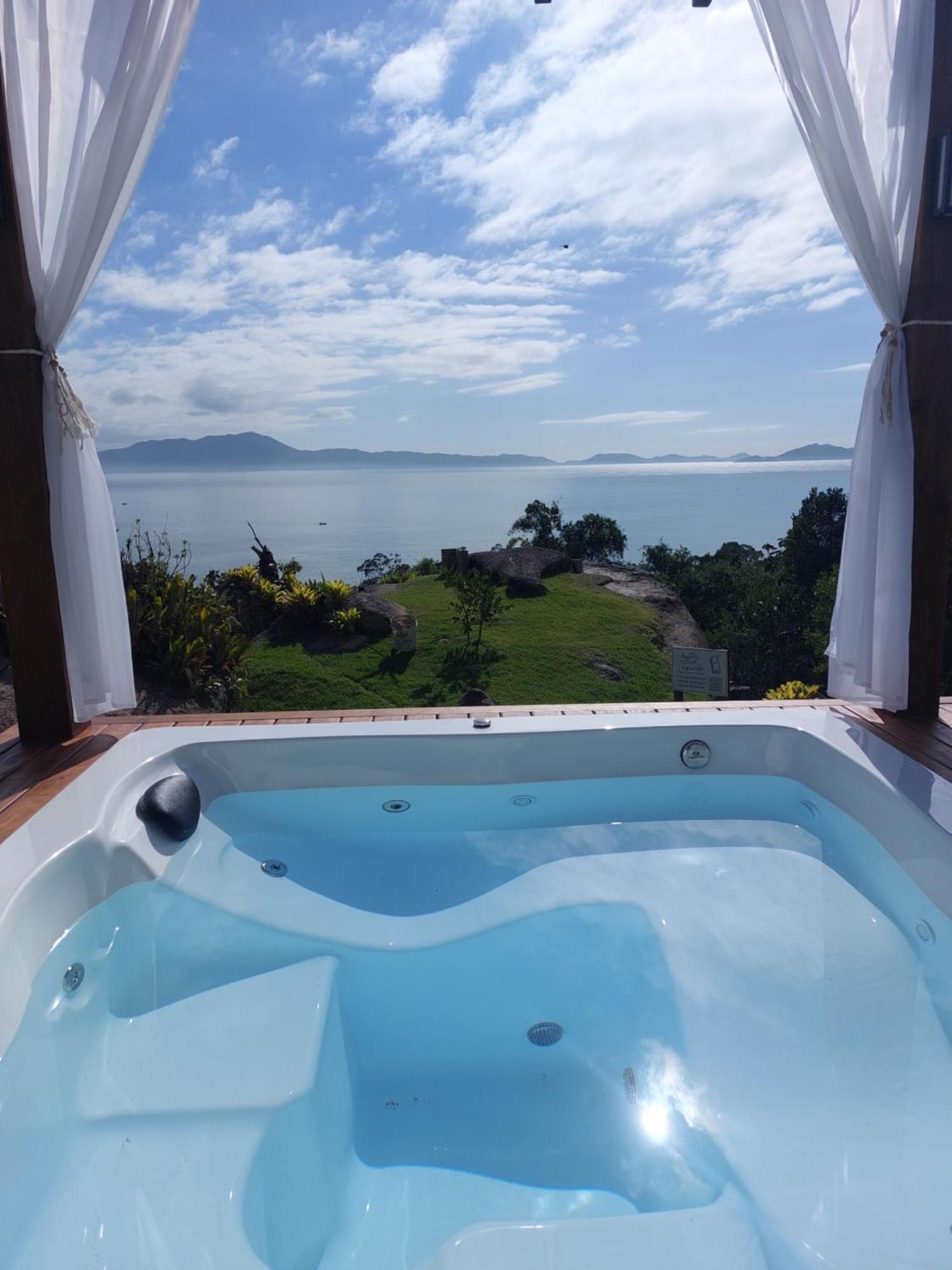 Casa Mirante Do Sol-Vista Exuberante Com Spa Governador Celso Ramos Eksteriør bilde